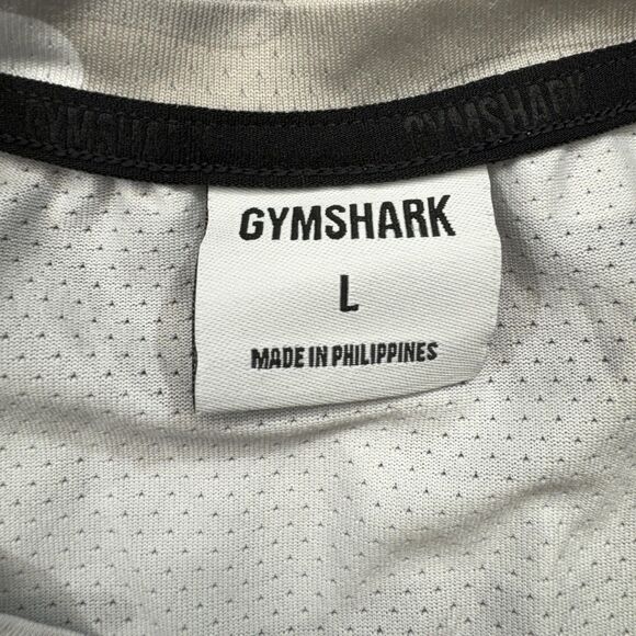 Gymshark Shirt Mens Large Gray Camo Performance Athletic Mesh Training A2A1J - Picture 4 of 9